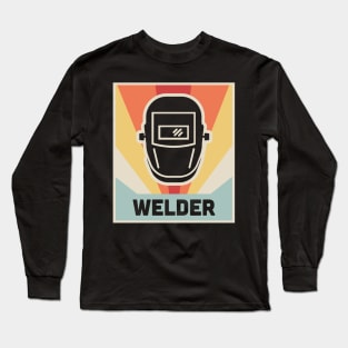 WELDER | Vintage 70s Welding Poster Long Sleeve T-Shirt